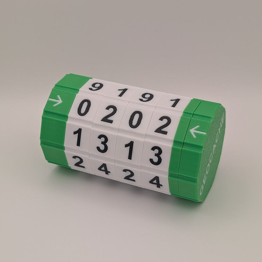 4-Digit Cryptex Cache Container – Custom Combination Puzzle Cache (Small Size)