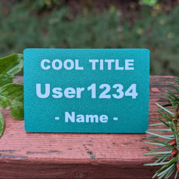 Custom Geocaching Name Tag: Magnetic Cacher Badge with Username