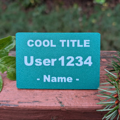 Custom Geocaching Name Tag: Magnetic Cacher Badge with Username
