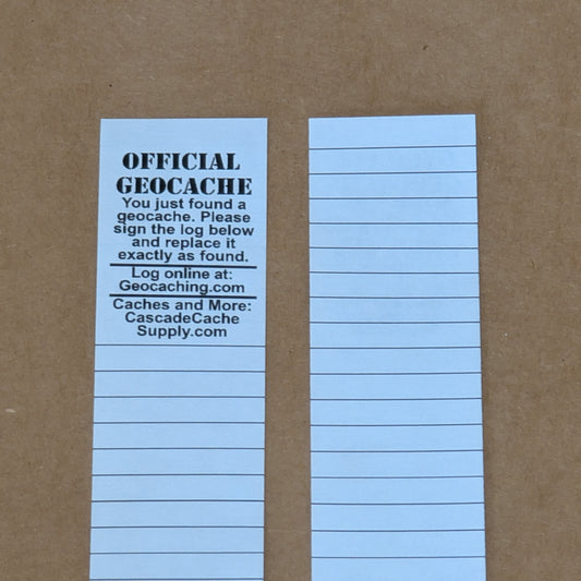 Log Sheets - 5 Pack Weatherproof Rite in the Rain Paper for Micro & Small Caches
