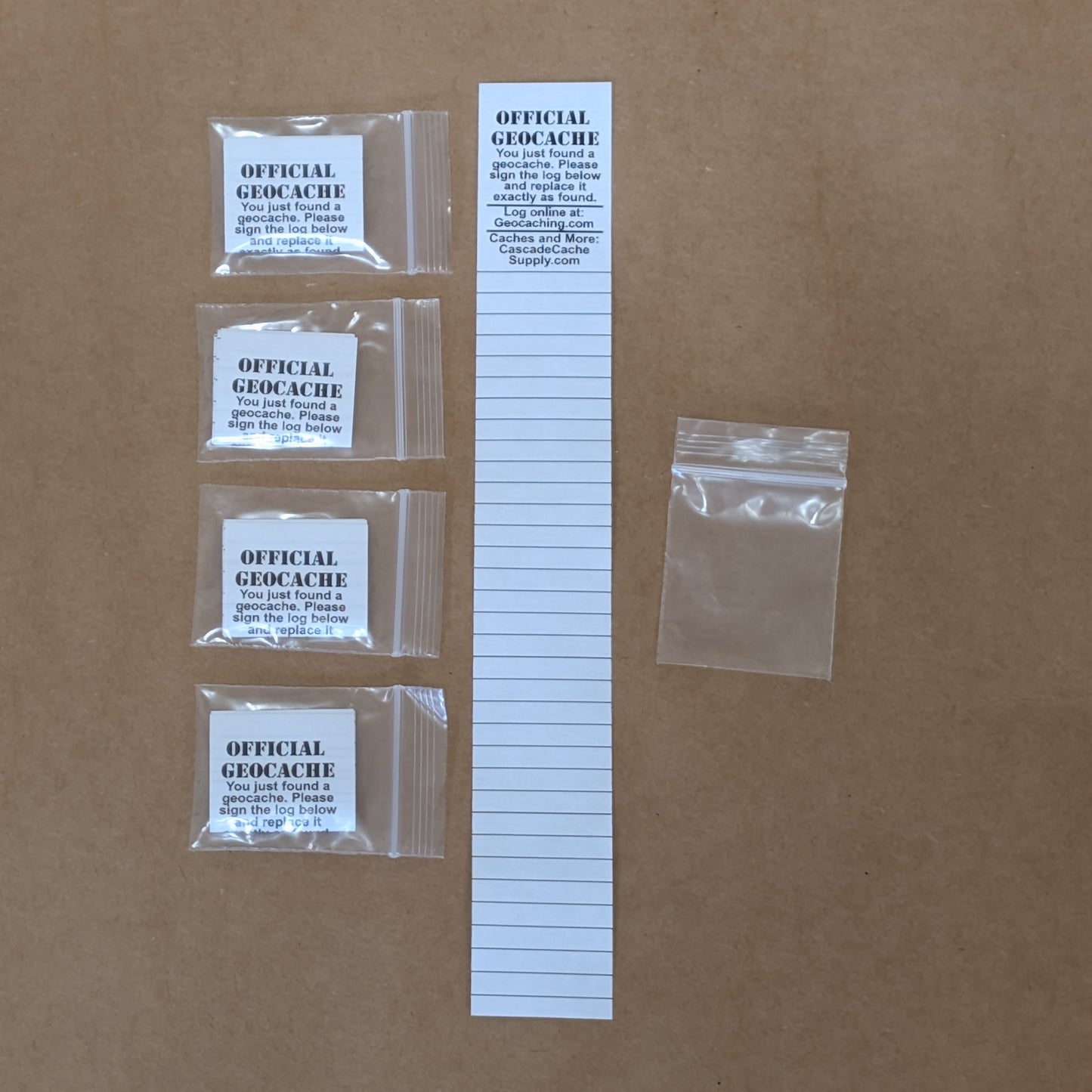 Log Sheets - 5 Pack Weatherproof Rite in the Rain Paper for Micro & Small Caches