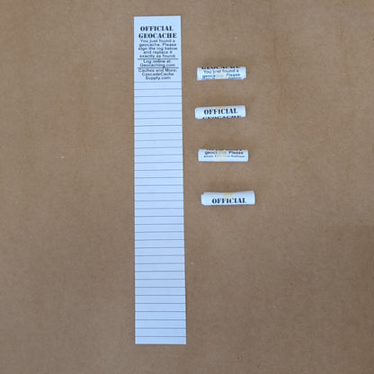 Log Sheets - 5 Pack Weatherproof Rite in the Rain Paper for Micro & Small Caches